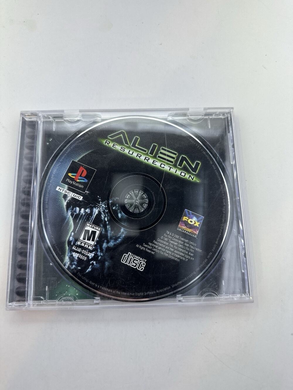 Alien Resurrection (Sony PlayStation 1, 2000) PS1 With Bacon Art Insert Tested